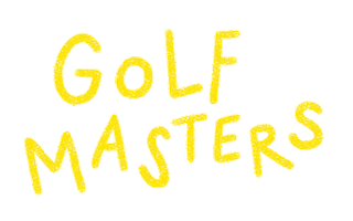 The Masters Golf Sticker by Catharina Stewart