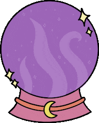 Crystal Ball Halloween Sticker