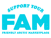 Family Support Sticker by Friendly Arctic Printing