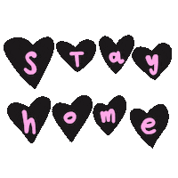 Quarantine Stay Home Sticker by Roya So Artsy