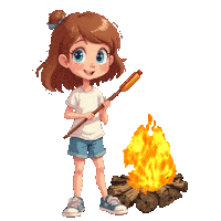 Boys Girls Bonfire Sticker