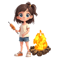 Boys Girls Bonfire Sticker