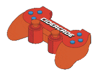 Cidercade retro games arcade video games Sticker