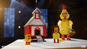 Hamish Blake Reaction GIF by LEGO Masters Australia