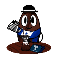coffee cafe Sticker by JenChibi