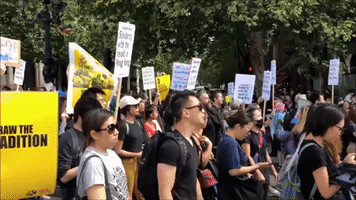 London Protesters March in 'Solidarity With Hong Kong'
