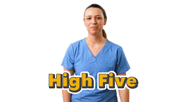 High Five Sticker by Rasmussen University