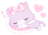 nekomimiyu pixel pink kawaii pixel art Sticker