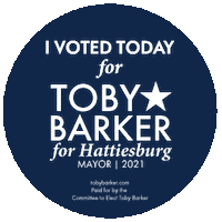 Hattiesburg Sticker by Toby Barker