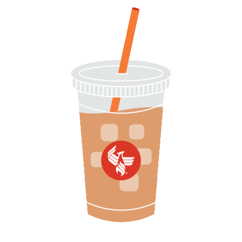 Studying Iced Coffee Sticker by University of Phoenix