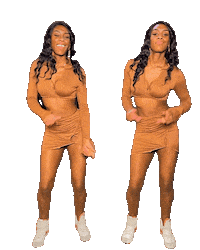 Happy Black Woman Sticker by takeepfit