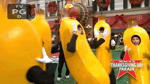Macys Parade Bananas GIF by The 97th Macy’s Thanksgiving Day Parade