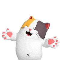 Cat Shrug Sticker by Liberty Cats Emojis