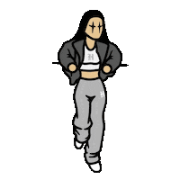 Fashion Girl Sticker by Ralfiz