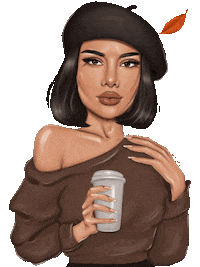 Coffee Fall Mood Sticker