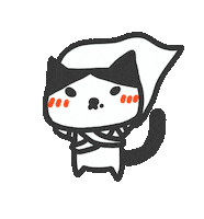 Cat Sticker by yomoyeah