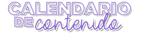 Calendario De Contenido Sticker