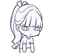 clairelle hot anime girl tired Sticker