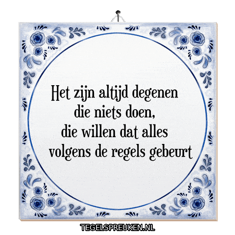 Wijsheid Spreuk Sticker by Tegelspreuken.nl