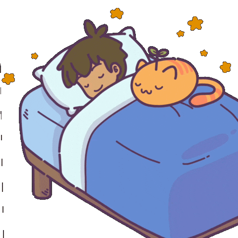 Cat Sleep Sticker by Castaways