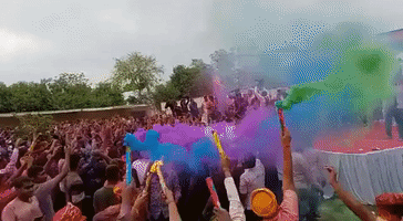 Holi Festival Celebrations in Full Swing in Jaipur