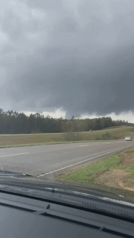 'It's Coming Right at Us': Possible Tornado Spotted Along Mississippi Highway