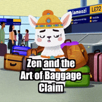 Airport GIF by Llamaozi