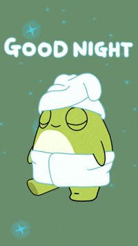 Good Night Frog GIF by Ordinary Frends