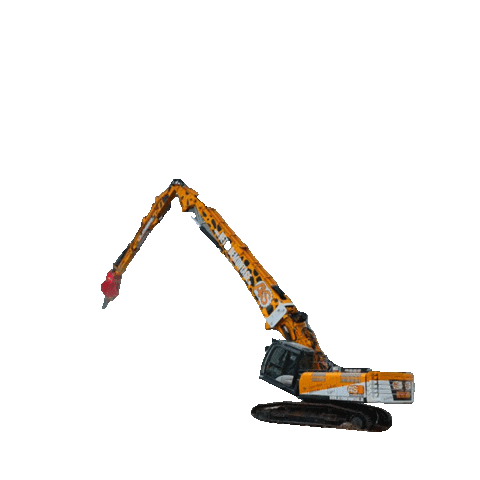 Betondemontage giphyupload excavator demolition bagger Sticker