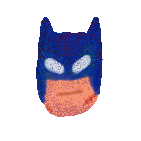 Batman Head Sticker by Mr Tronch