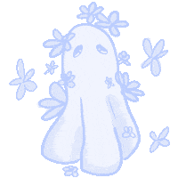 Sad Flowers Sticker