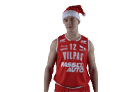 Basket_fi sports christmas basketball xmas Sticker