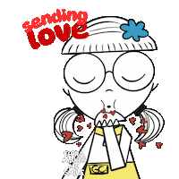 Love You Kiss Sticker