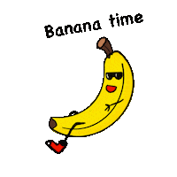 Time Banana Sticker