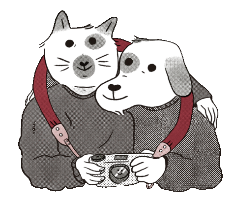 Cat Hug Sticker by martinrojasl