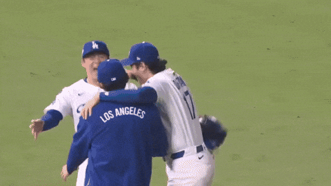 Celebrate Los Angeles Dodgers GIF by MLB