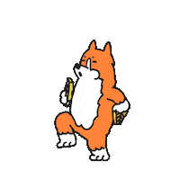 alex_kajiru corgi kaji galette galette des rois Sticker