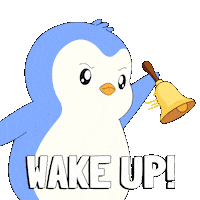 Tired Good Morning Sticker by Pudgy Penguins