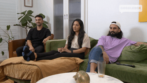 Sarah Watching Tv GIF by Gogglebox Australia