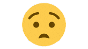 emojivid emoji emojivid smileys anguishedface Sticker