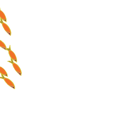 School Of Fish Sticker by Binary Style