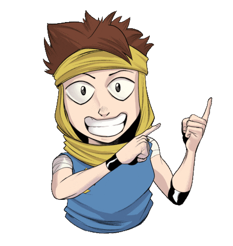 Uomopasta giphyupload here character comics Sticker