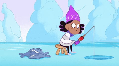Ice Fishing GIF by The Unstoppable Yellow Yeti