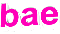 Bae Love Sticker by GIPHY Text