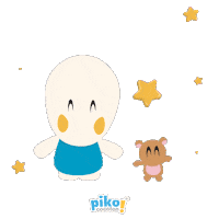 happy jump Sticker by Piko Cocoton