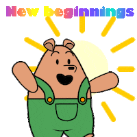 Begin New Year Sticker