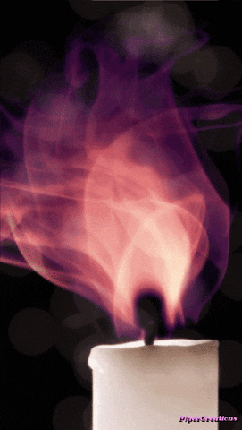 Pipercreations Candle Flame Flicker Bokeh Purple Glow GIF