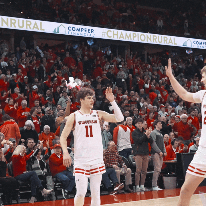 Badgers Basketball Smile GIF by Wisconsin Badgers