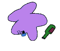 Drunk Beer Sticker by Mekamee