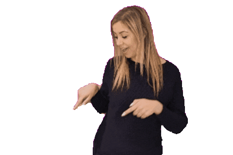 Point Pointing Sticker by Michael Arthur